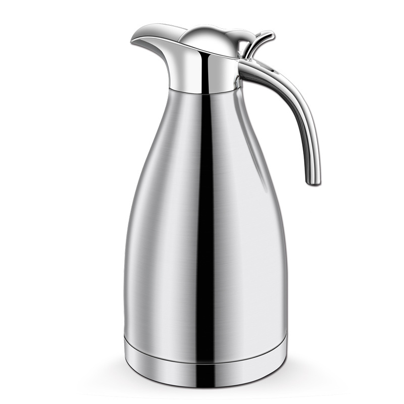 Stainless steel coffee pot double insulation thermos tea heat insulation coffee maker pot outdoor thermos