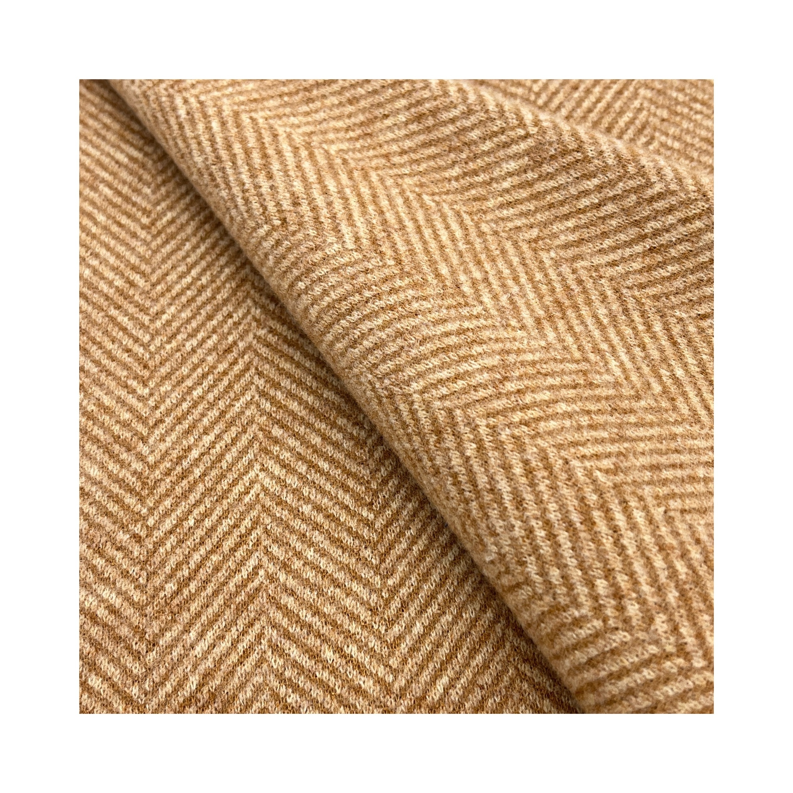 Custom fashion  100% polyester wove herringbone brushed wool fabric for coat