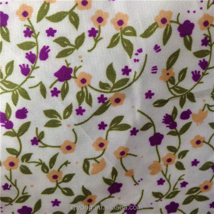 Hot Brushed Small Flower Border Microfiber Fabric 100%Polyester Paper Print for Oversleeve Hat Dress