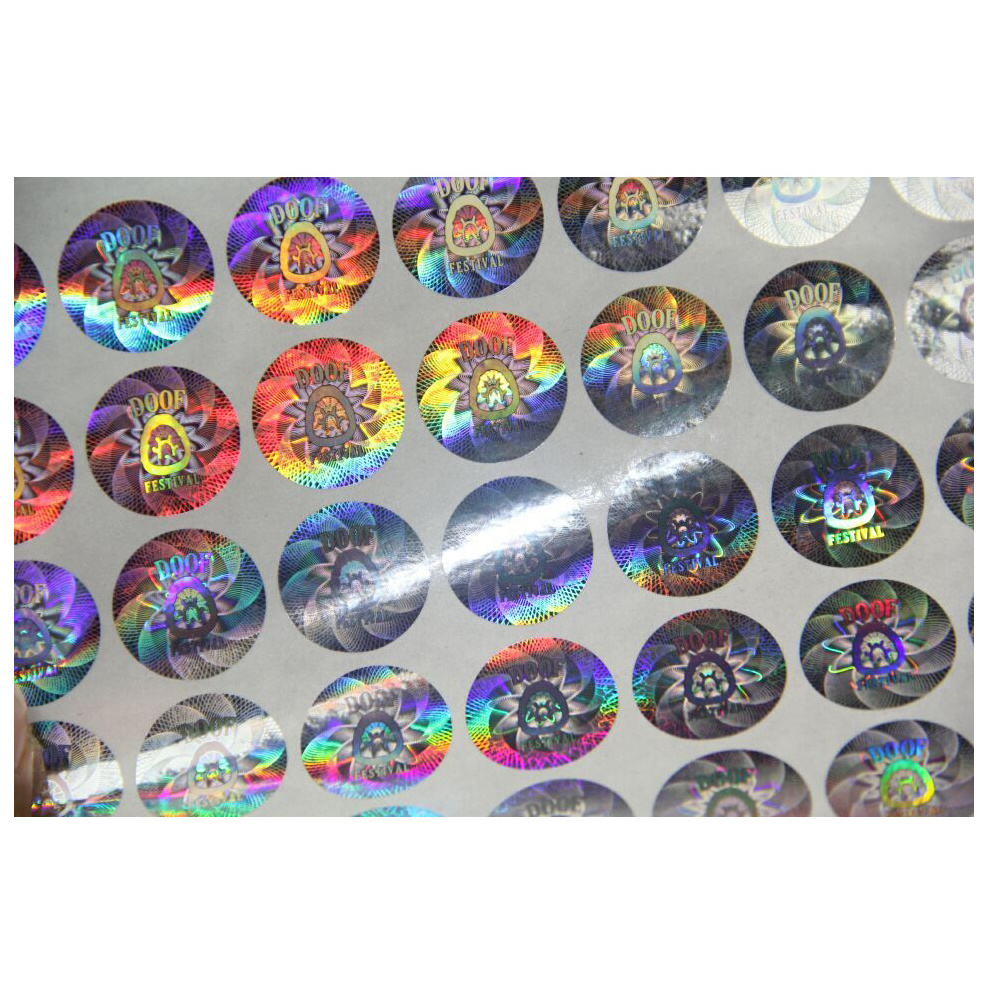 Custom design secure label packaging / shining 3D hologram label / adhesive hologram sticker