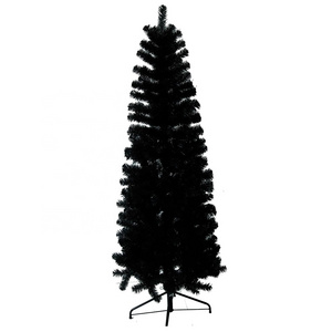 Hot Selling Black Pencil Slim Christmas Tree 6ft Artificial 180CM Christmas Trees