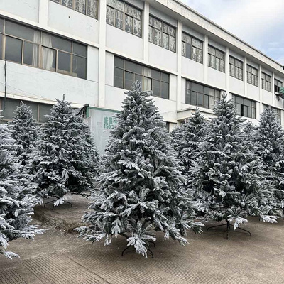 Support Mixed Batch 210cm Pe Pvc Artificial White Christmas Tree Arbol De Navidad With Snow