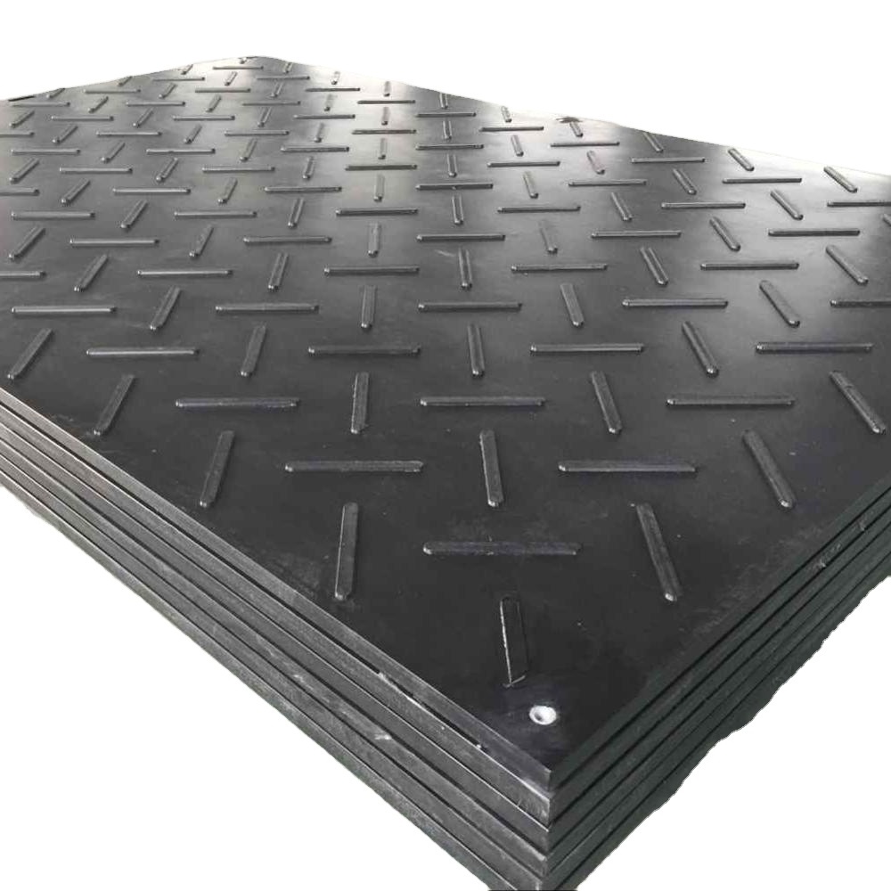 Durable  Portable heavy-duty temporary road mats recyclable HDPE ground protection mats Anti-Slip Truckway Plastic Cover Mat