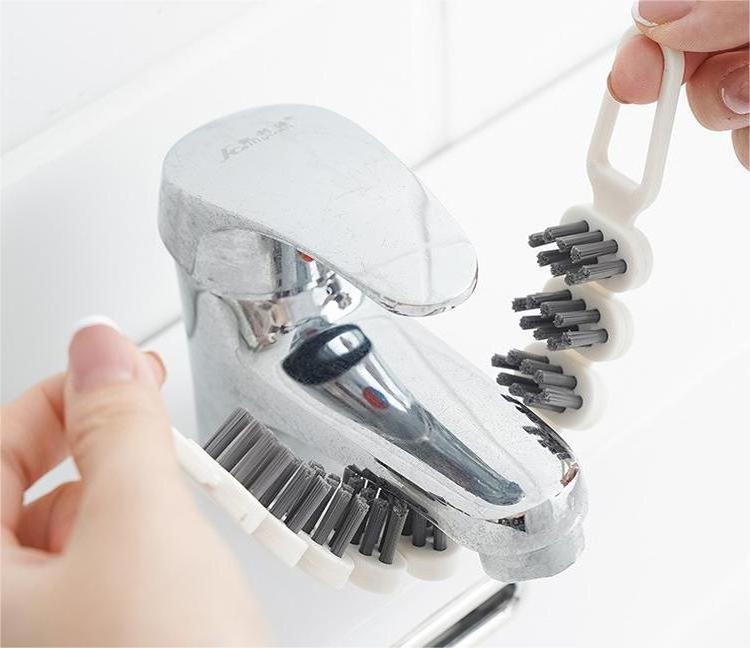 New sink brush Faucet sink decontamination curved brush Bathroom tile groove crevices cleaning brush