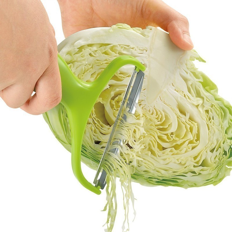 QY Kitchen Gadgets Tools Vegetable Slicer Salad Vegetable Cutter Onion Chopper Wide Multifunctional Cabbage Grater Potato Peeler