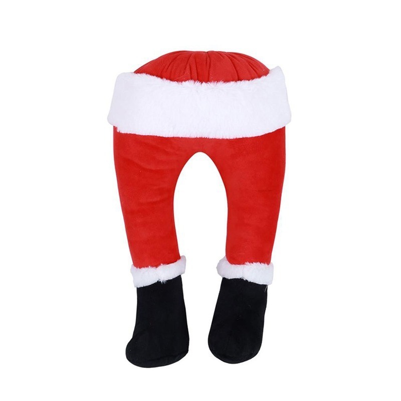 Christmas tree plush door Cute cartoon Santa Claus Elf legs Christmas decoration home hanging ornaments