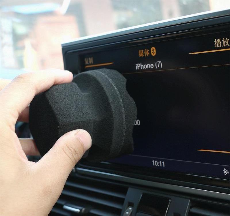 Car Care Products Tire Sponge Hex grip Wax polishing and glazing tire dressing sponge car waxing machine