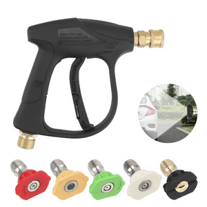 QY new car wash water gun set foam gun head cleaning machine high pressure foam pot pure copper PA pot fan-shaped