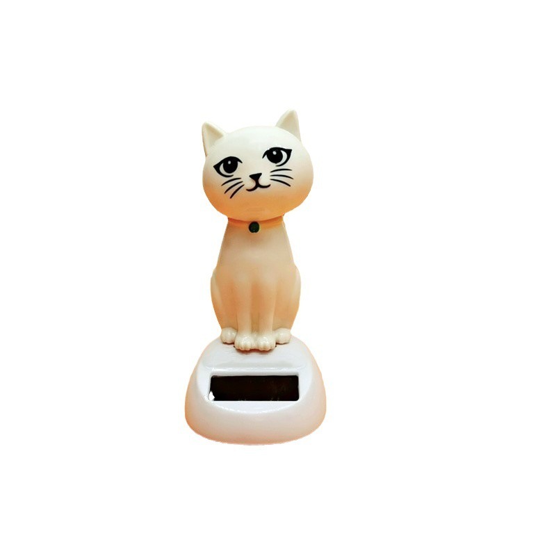 Creative cat solar shake head multiple plastic cute car decoration new children's toy car accessories