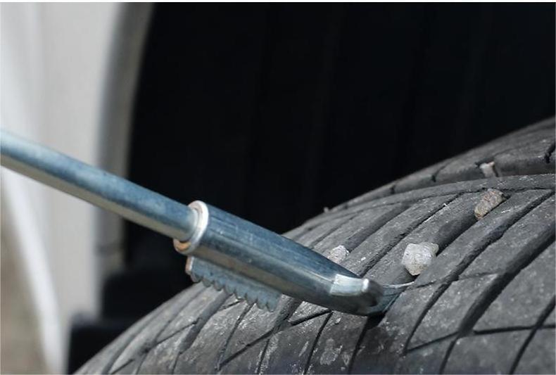 Car tire durable durable explosion-proof anti-noise stone hook tire gap buckle stone hook clean tire stone head tool