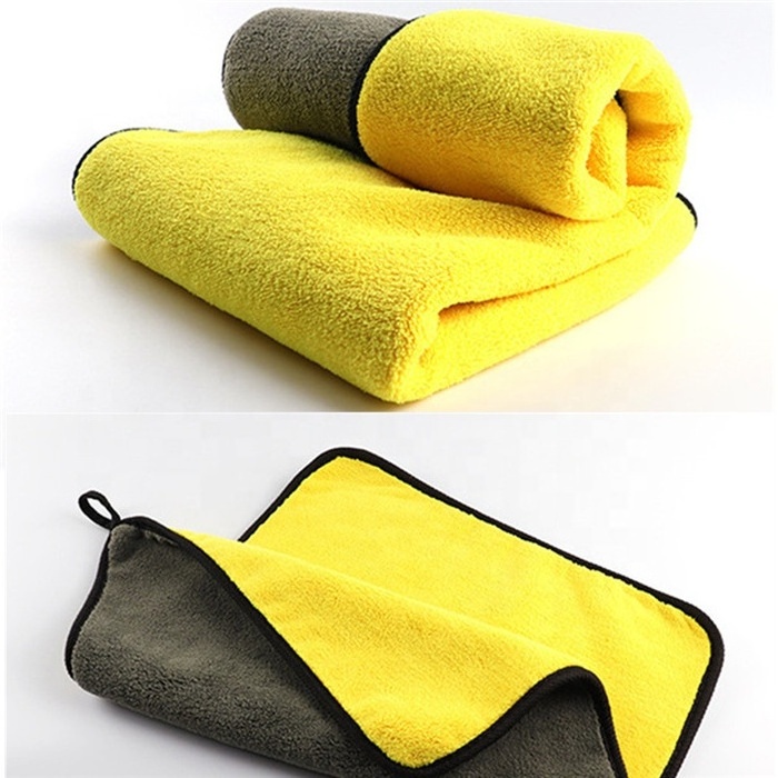 QY 30x30/60CM Car Wash Microfiber Towel Cleaning Drying Cloth Hemming  Care Cloth  Car Wash Towel car Accessories