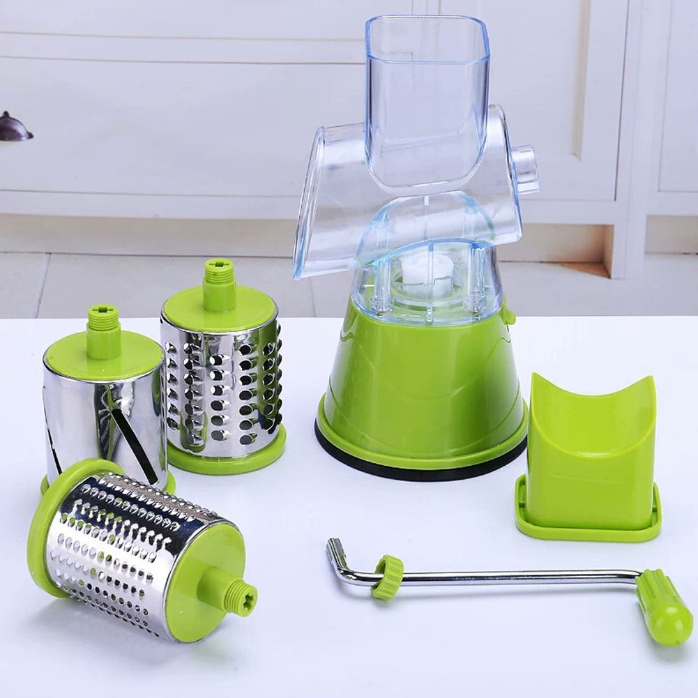 QY Cucumber shredder household cutting machine multi-function roller hand salad cutter potato rotation easy to use