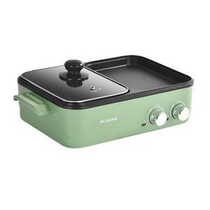 30A High quality Student Home Integrated Roast and Rinse Pot Electric cooking Pan manufacturer Electric cookware hotpot