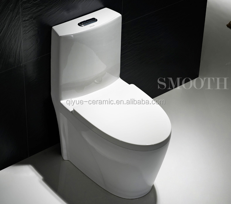 Modern Elegant Design Porcelain Bathroom WC Toilets One Piece S-trap Floor Mounted Toilet Bowl