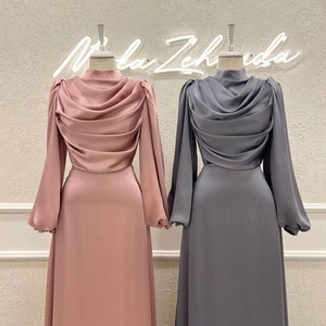 Womens Muslim Sleeve Long Maxi Dress Modest Dress Muslim Turkey Muslim Dress