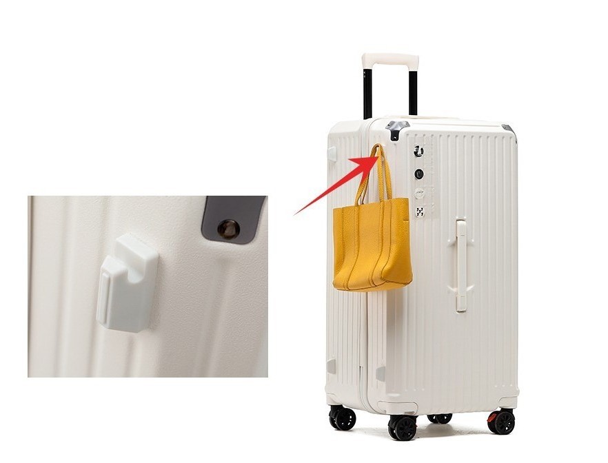 July New Design Five Wheels Luggage USB Type C Charging Suitcase Luggage with Cup Holder TSA Lock