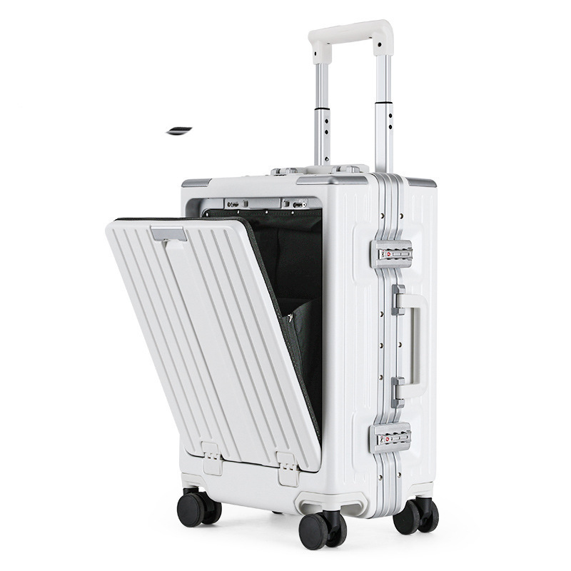 July Front Opening Carry On Luggage with Laptop Compartment TSA Lock Travel Luggage Bags