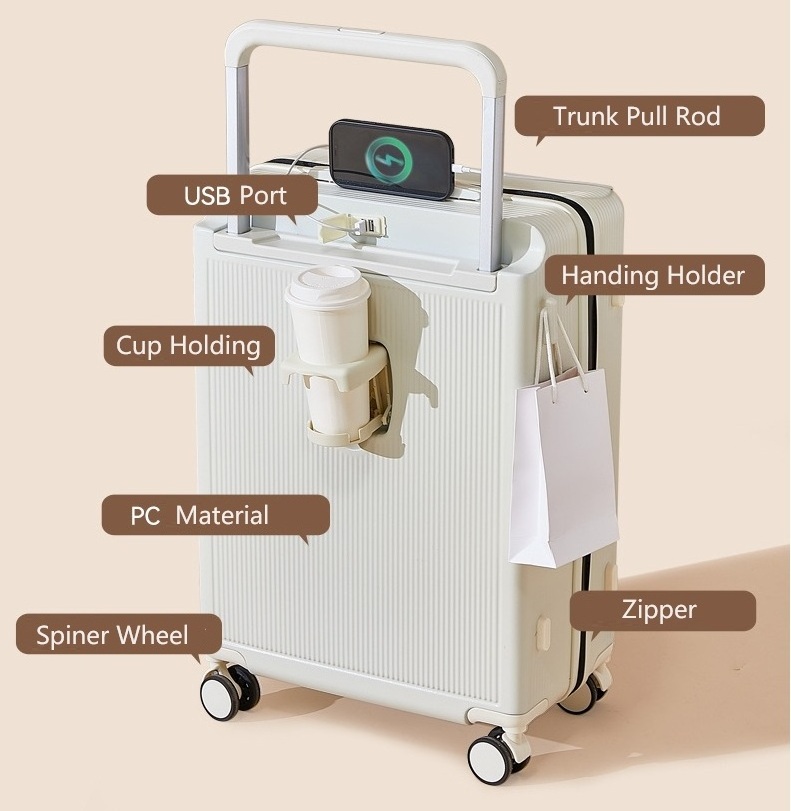 July Manufacturer Trunk Pull Ror Suitcase Rolling Hard Case Luggage Unisex Trolley Case