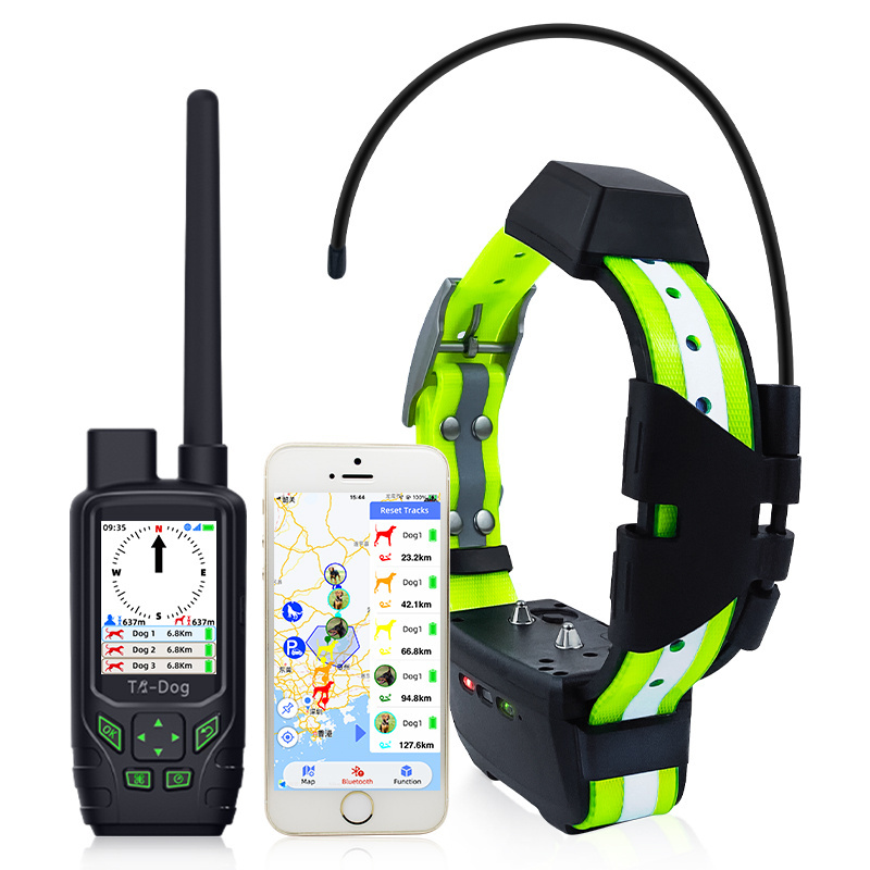 Waterproof dog gps tracker collar for hunting dogs without sim card remote training collar