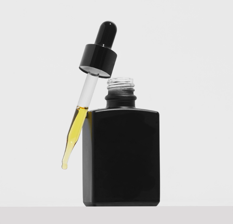 R 2023 New Flat Square 15ml 30ml 50ml White Black Clear  Frosted Matte Glass Dropper Bottle Perfume Essential Oil Dropper Bottle