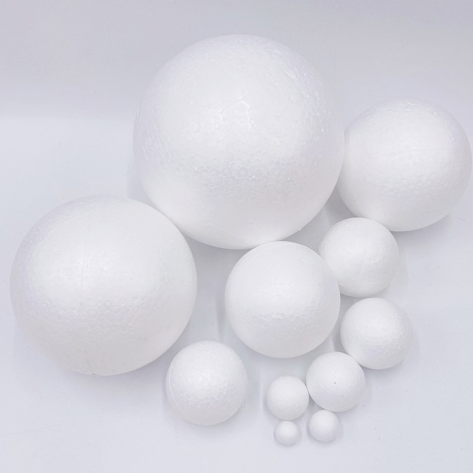 Xmas Winter Supplies White Foam Balls 1cm - 60cm Faux Snowballs For Christmas New Year Party Decoration