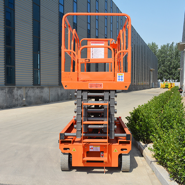 Qiyun 10 meters platform height hydraulic mobile battery drive high rise window cleaning equipment