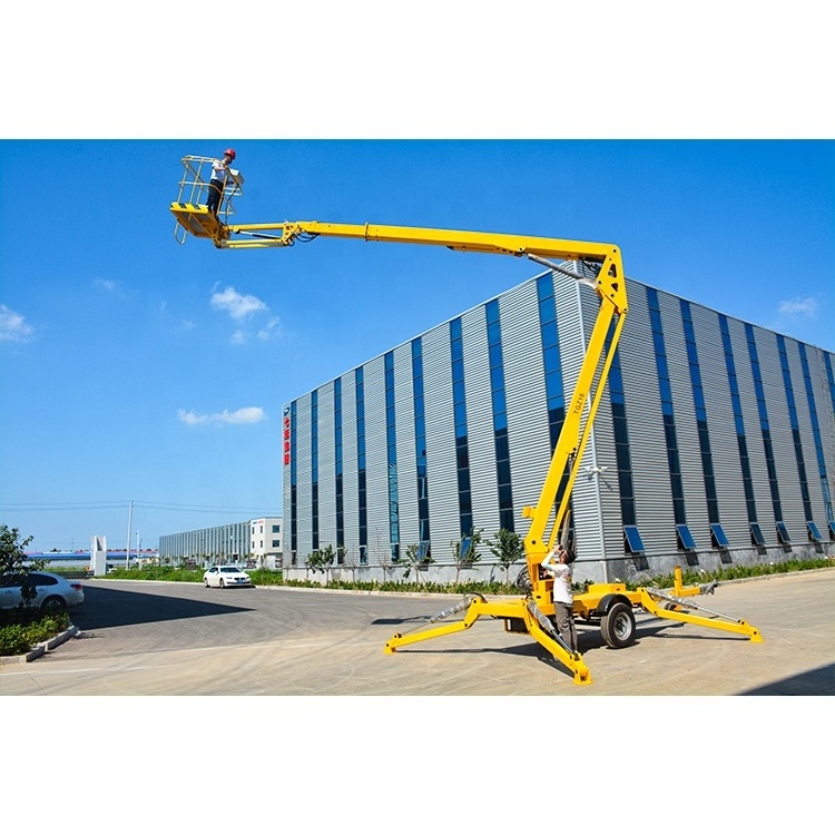 12m cherry picker boom lift harga mounted boom lift towable cherry picker for sale