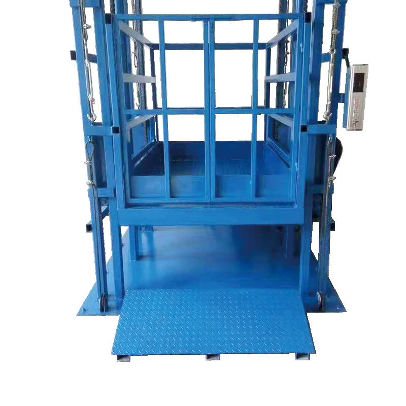 Kinglift good quality 1 ton 2 tons Warehouse Guide Rail Cargo Lift Platform Freight Elevator Price for Sale