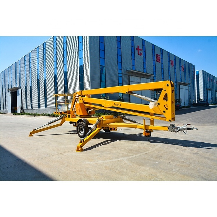 Boom lift telescopic elevador hydraulic lift platform telescopic arm lifting platform truck