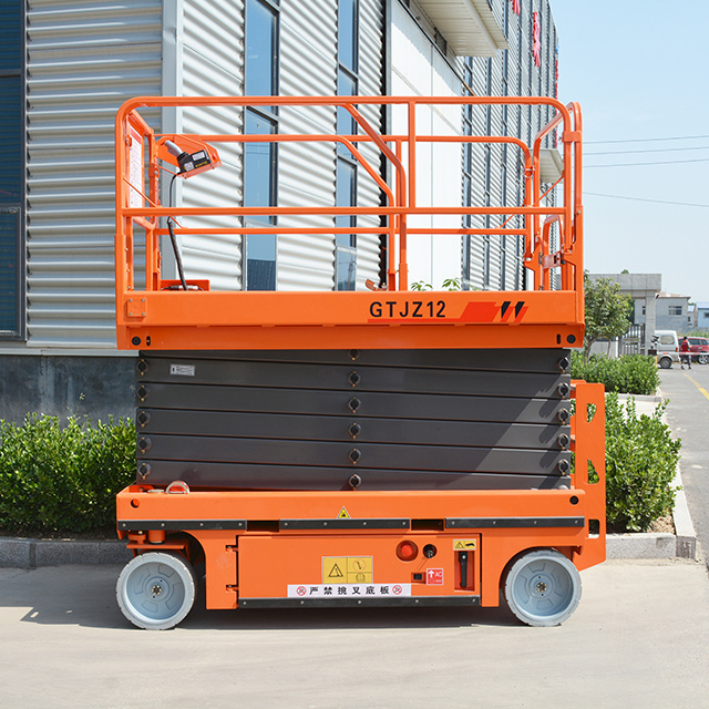 Qiyun 10 meters platform height hydraulic mobile battery drive high rise window cleaning equipment