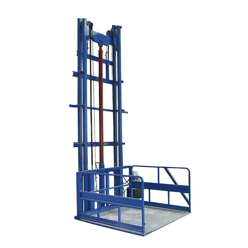 Kinglift good quality 1 ton 2 tons Warehouse Guide Rail Cargo Lift Platform Freight Elevator Price for Sale