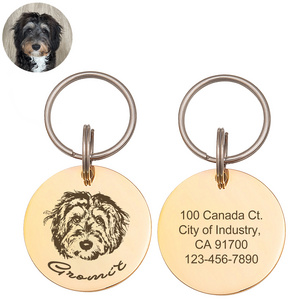 Sublimation Stainless Steel Dog Id Tags Blanks For Engraving Machine