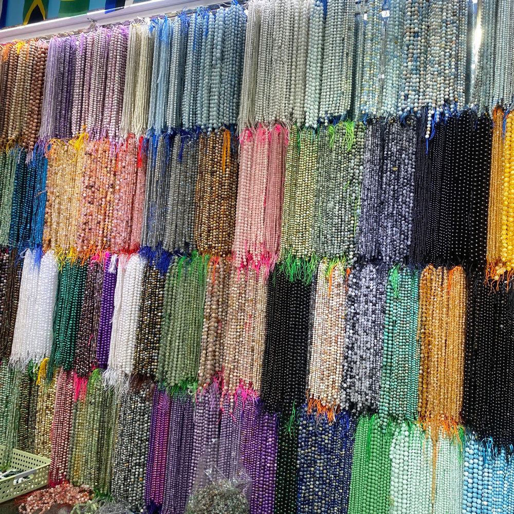 Factory Price  4/6/8/10mm Crystal Healing Gemstone Beads, Various Round Loose Natural Stone Beads For Jewelry Making