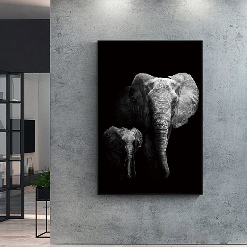 Animal art hanging poster Lion Wall Art canvas painting for living room