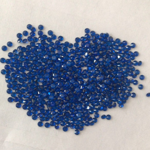 Synthetic Loose  Spinel  Stone #34  #113  #114  Wholesale Round Shape Spinel  Blue Color