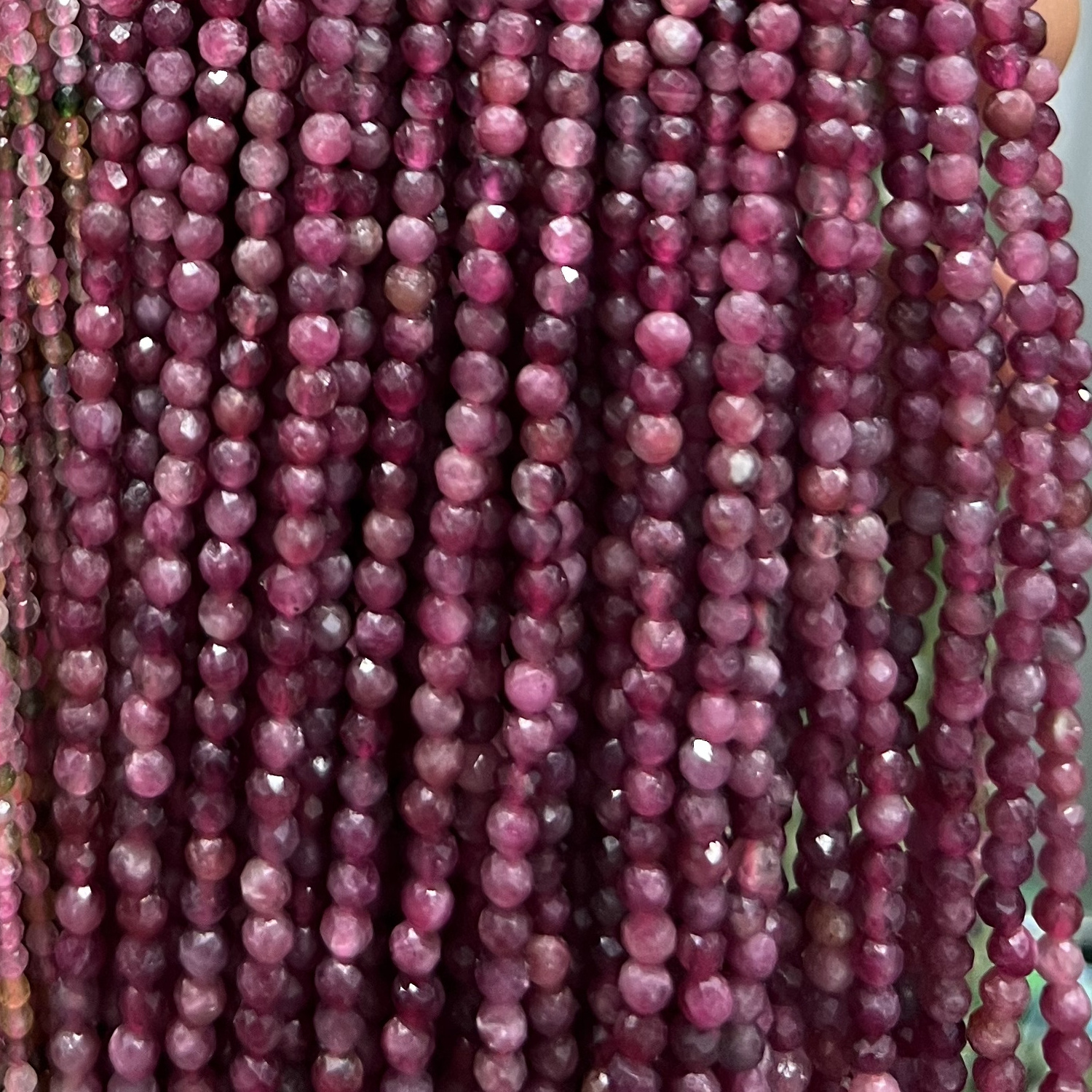 Red Ruby Natural Gemstone Stone Beads Faceted Cutting Loose Burned Ruby Beads for Jewelry Making