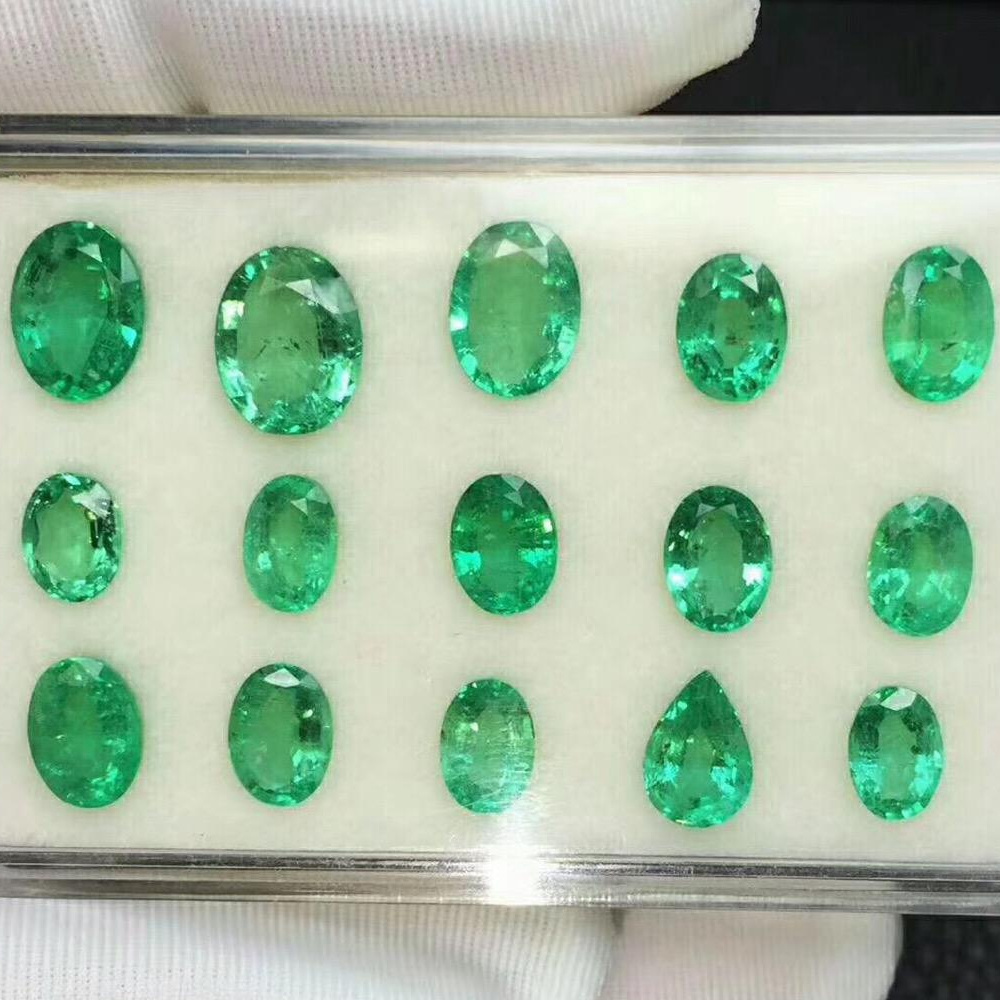 Qianjian Jewelry Wholesale AAA Top Quality Emerald Cut Colombian Rough Emeralds