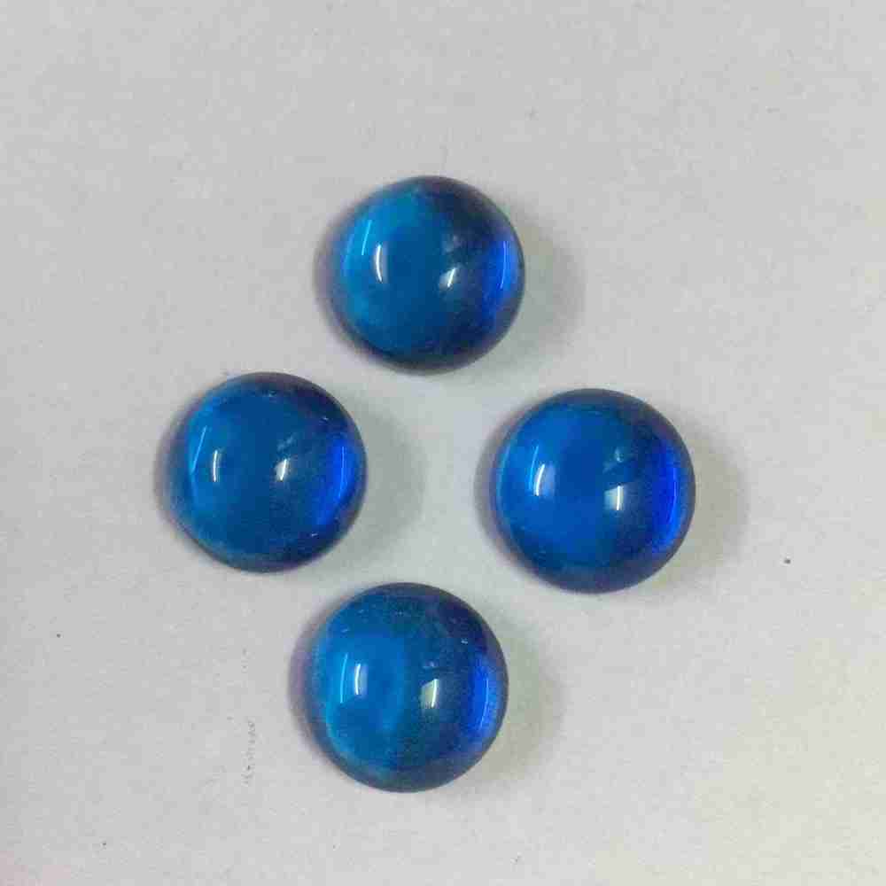 Synthetic Loose  Spinel  Stone #34  #113  #114  Wholesale Round Shape Spinel  Blue Color