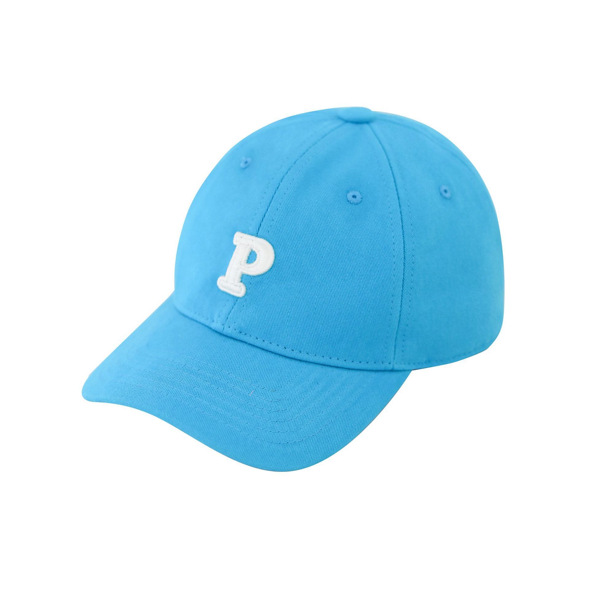 Customize Logo Children's hat  P letter baseball cap Boys and girls solid color foreign style hip hop cap