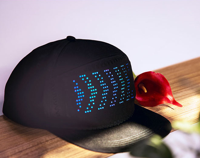 Light Up Scrolling LED Display Caps Message Hats Glowing Logo Baseball Cap With LED Light