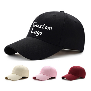 OEM/ODM High Quality Hats With Custom Embroidery Logo Unisex Kids Adults Running Sports Baseball Caps Adjustable Buckle Fitted