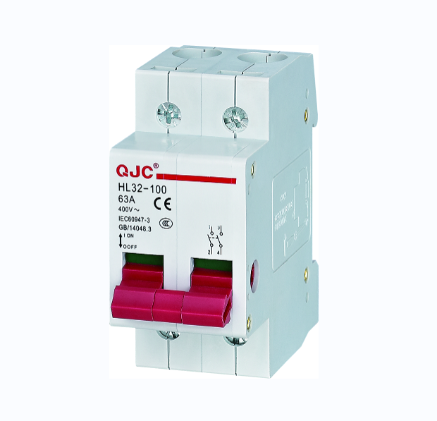 QJC Factory Wholesale OEM ODM Disconnect Switch HL32-100 AC  3P 230V/400V 16A-100A AC Lockable Isolating Switch