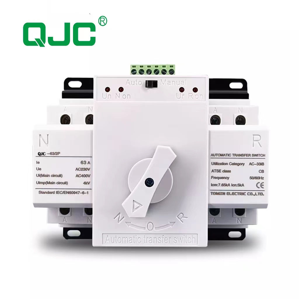 High Quality QJC 2P 63A 230V Dual Power Automatic transfer switch ATS