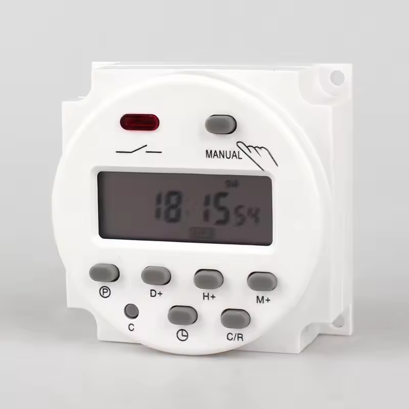 QJC  5V 12V 24V 110V 220V Digital Timer Switch 7 Days Weekly Programmable Time Relay Programmer Built-in Rechargeable Battery