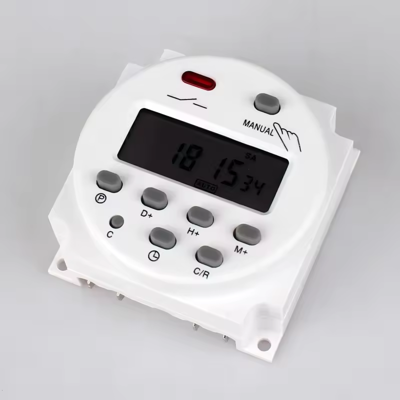 QJC  5V 12V 24V 110V 220V Digital Timer Switch 7 Days Weekly Programmable Time Relay Programmer Built-in Rechargeable Battery