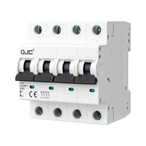 2024 QJC DC Miniature Circuit Breakers Solar PV MCB 12V 24V 48V 550V 1000V Main Switch 2P 4P 10A 16A 20A 32A 63A Battery Protect