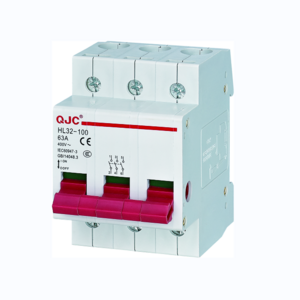 QJC Factory Wholesale OEM ODM Disconnect Switch HL32-100 AC  3P 230V/400V 16A-100A AC Lockable Isolating Switch