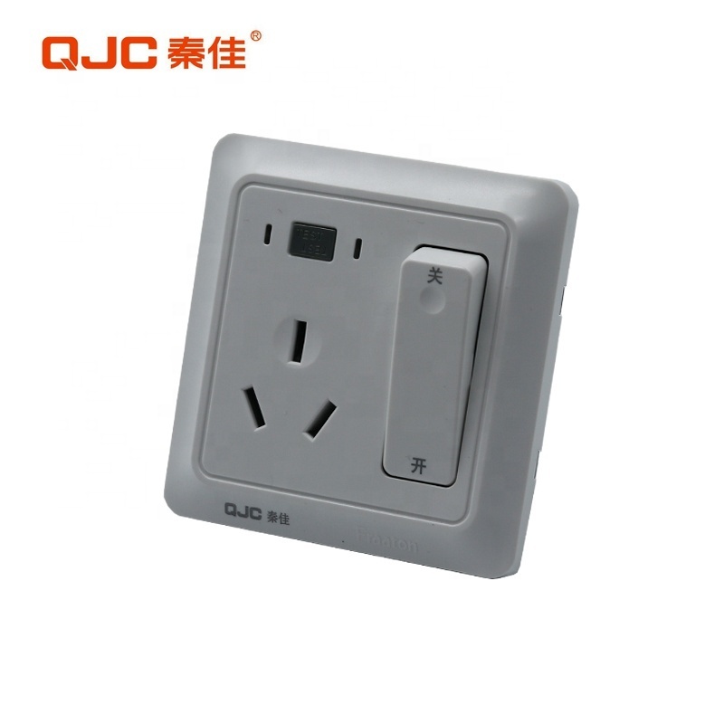 QJC Direct Sales New Designed Switched Electrical Socket Switch And Socket