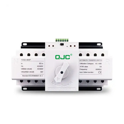 High Quality QJC 4P 63A  ATS MCB type Dual Power Automatic transfer switch