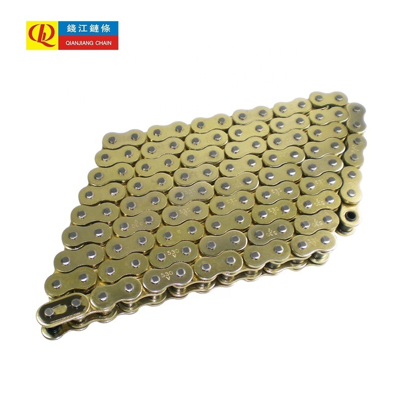 530 O-ring gold motorcycle chain 120links  for ATV Motorcycle Dirt Bike